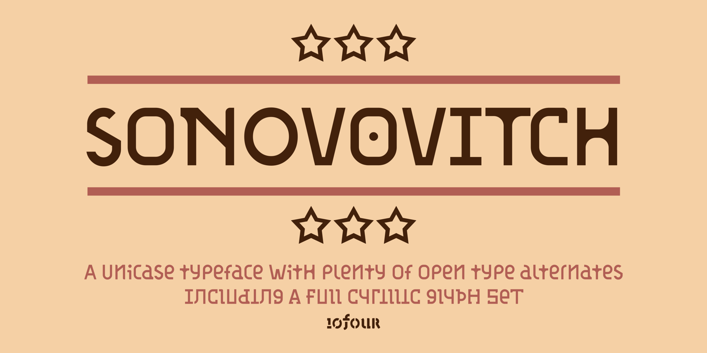 Example font Sonovovitch #1